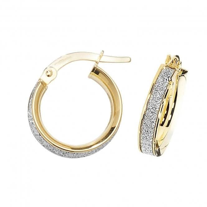 9ct Yellow Gold 50mm Hoop Earrings