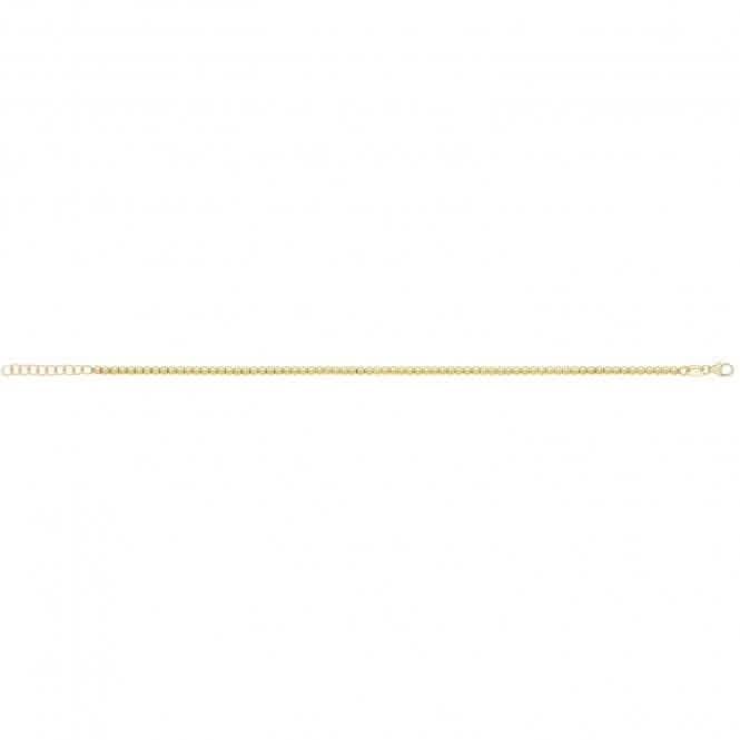 9Ct Yellow Gold Beaded Bracelet BR663