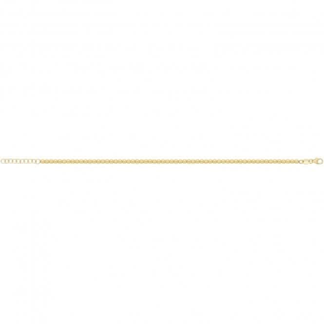 9ct Yellow Gold Beaded Bracelet BR664