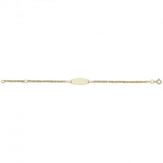 9ct Yellow Gold Babies ID Bracelet