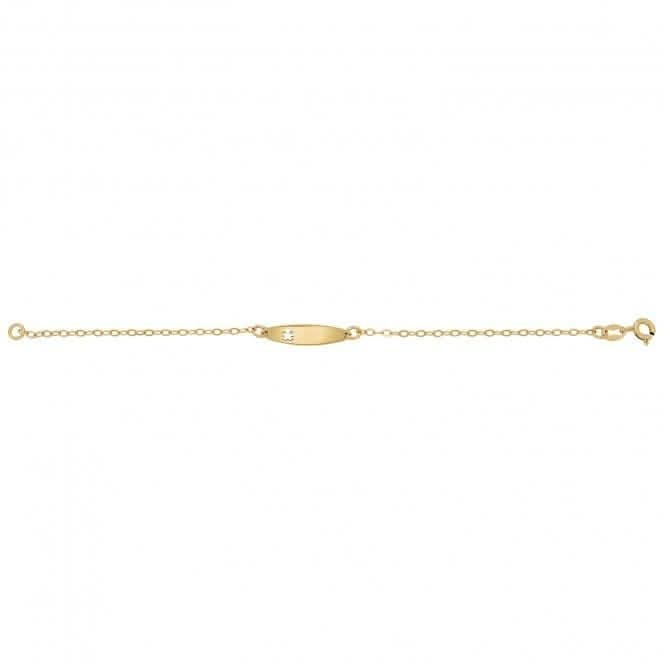 9ct Yellow Gold Baby ID Bracelet BR066