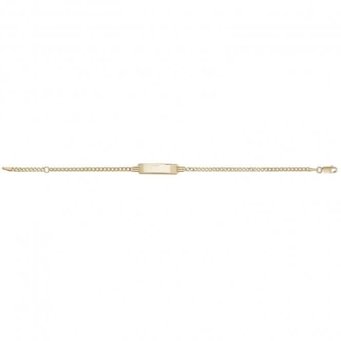 9ct Yellow Gold Baby ID Bracelet BR247