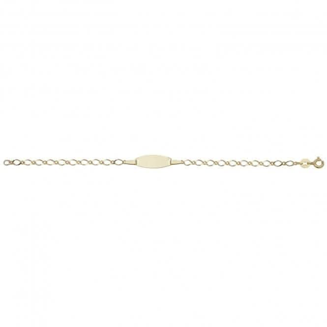 9ct Yellow Gold Babies ID Bracelet BR056