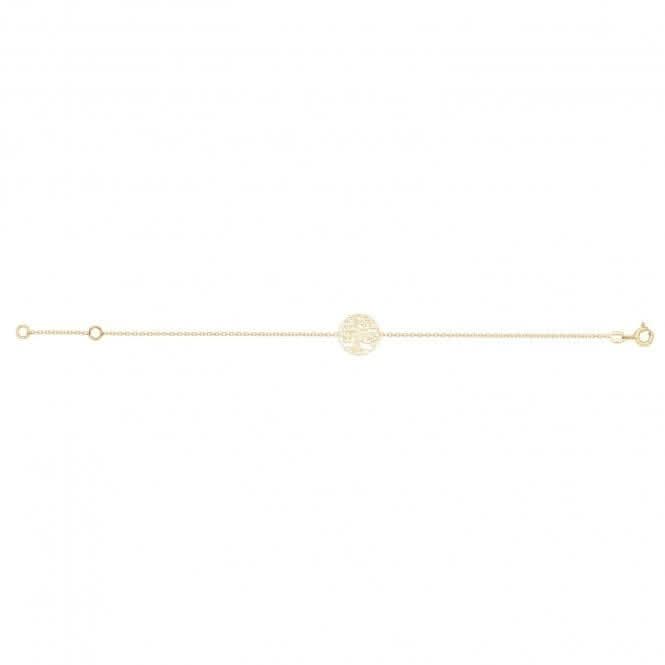 9ct Yellow Gold Tree of Life Bracelet for Babies BR613