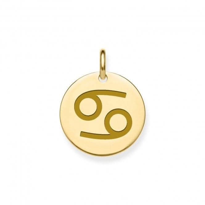 9ct Yellow Gold Cancer Zodiac Pendant PN1294