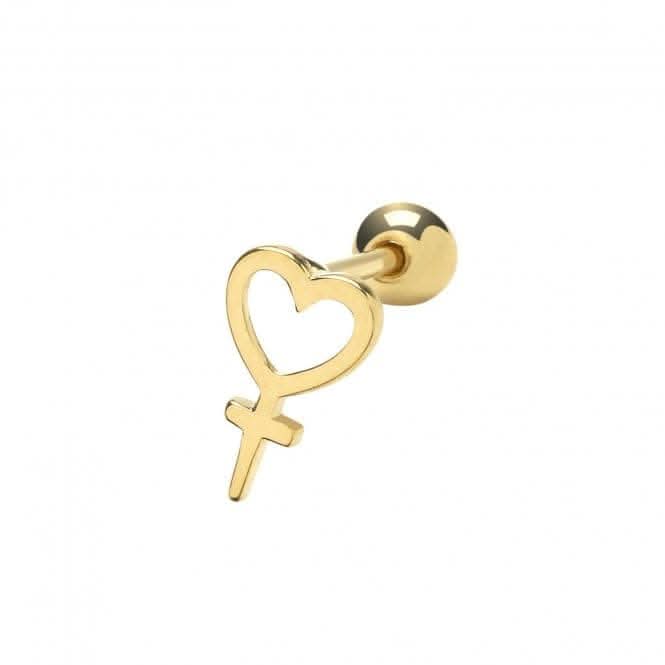 9ct  Yellow  Gold  Cartilage  6mm  Post  Stud  ES1906