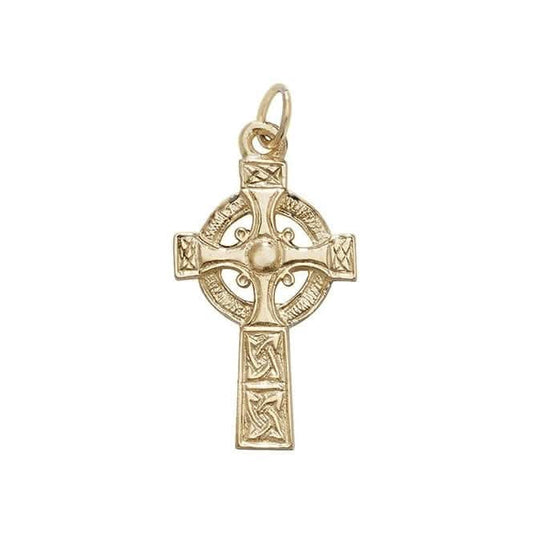9ct Yellow Gold Celtic Cross Pendant PN544