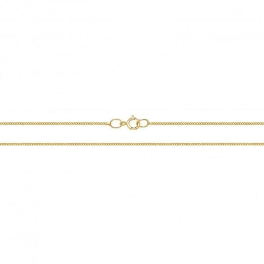 9ct Yellow Gold Close Curb Chain
