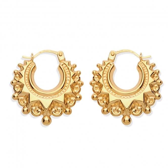 9ct Yellow Gold Creole Earrings ER178