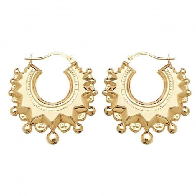 9ct Yellow Gold Creole Earrings ER476