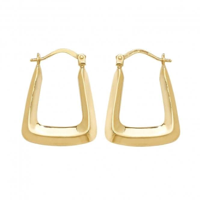 9ct Yellow Gold Creole Earrings ER550N