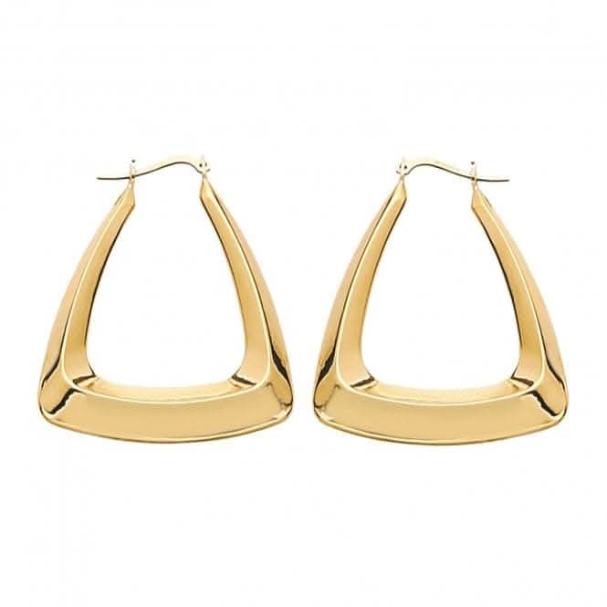 9ct Yellow Gold Creole Earrings ER552N