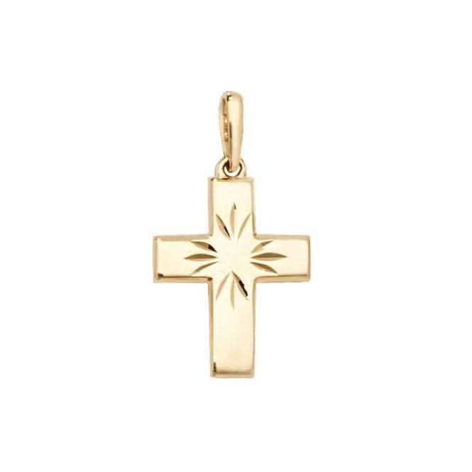 9ct Yellow Gold Cross Pendant PN1045