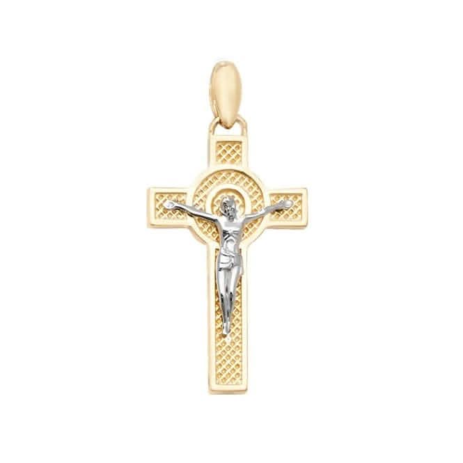 9ct Yellow Gold Crucifix Pendant PN1046