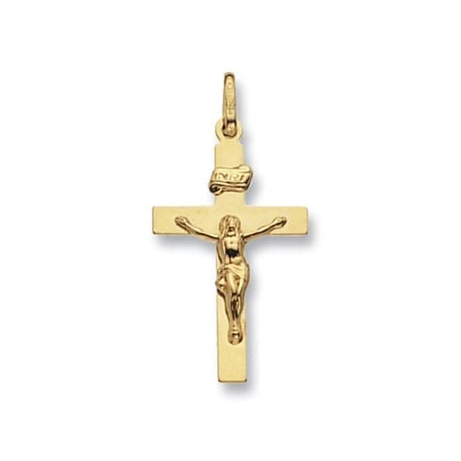 9ct Yellow Gold Crucifix Pendant PN106