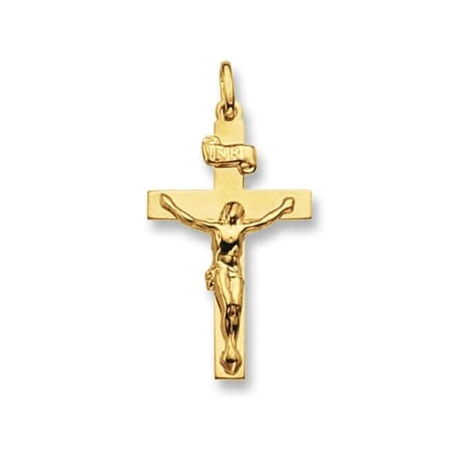 9ct Yellow Gold Crucifix Pendant PN107