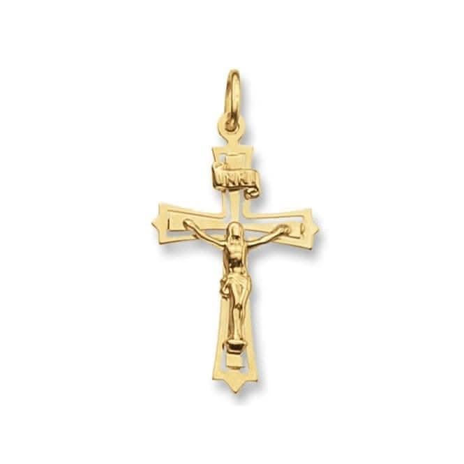 9ct Yellow Gold Crucifix Pendant PN112