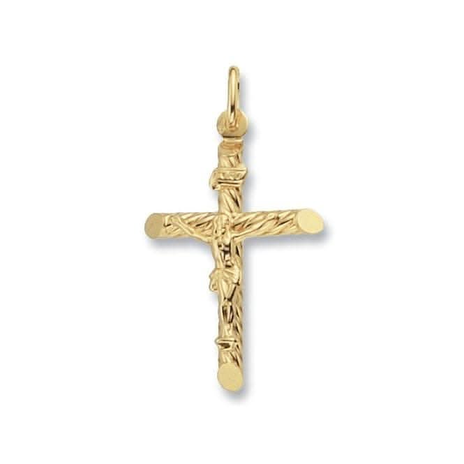 9ct Yellow Gold Crucifix Pendant PN117