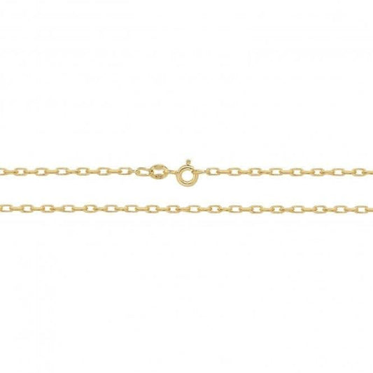 9ct Yellow Gold Double Curb Belcher Chain