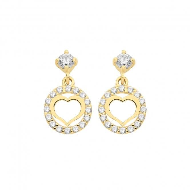 9ct Gold Drop Earrings ES1608