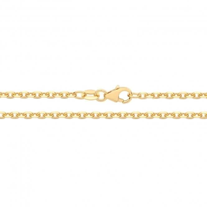 9ct Yellow Gold D/C Rolo Chain CH565