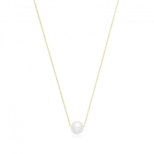 9ct Yellow Gold Freshwater Pearl Necklace NK433