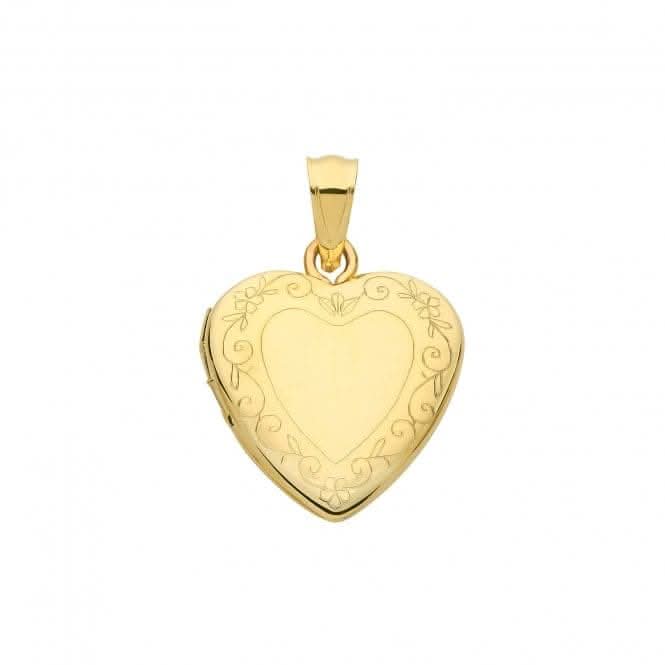9ct Yellow Gold Heart Locket PN1095