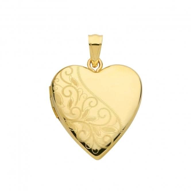 9ct Yellow Gold Heart Locket PN1101