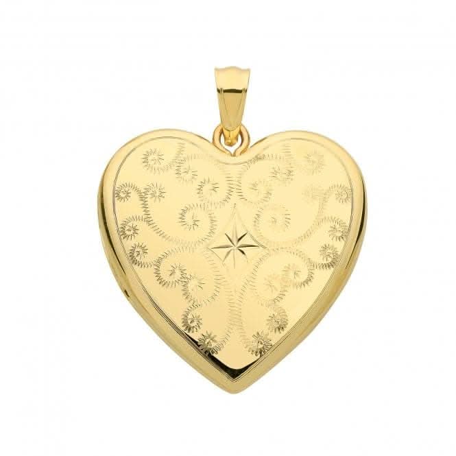 9ct Yellow Gold Heart Locket PN1108