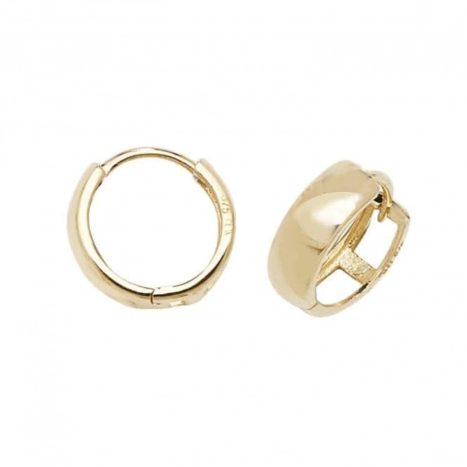9Ct Yellow Gold Hinged Earrings ER1068