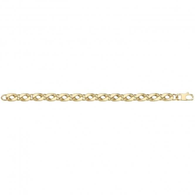 9ct Yellow Gold Hollow Bracelet BR678