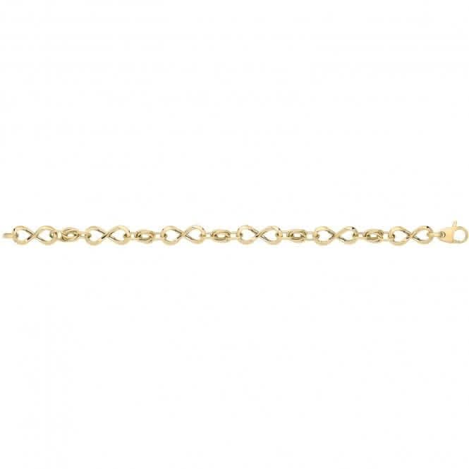 9ct Yellow Gold Hollow Bracelet BR688