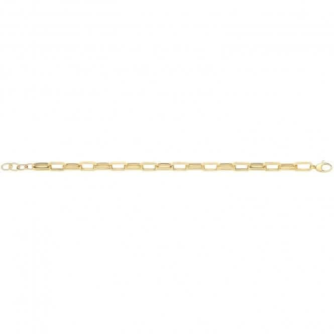 9ct Yellow Gold Hollow Bracelet NK448B