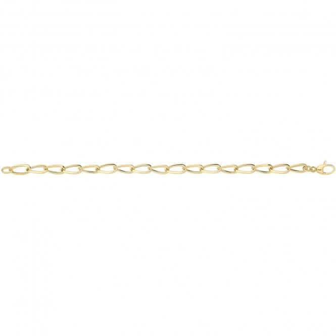 9ct Yellow Gold Hollow Bracelet NK457B