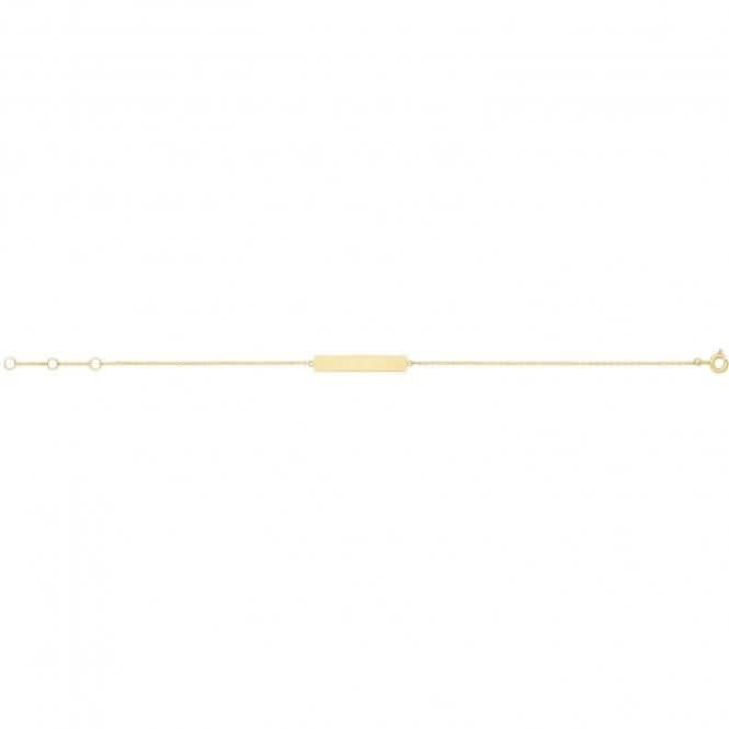 9ct Yellow Gold ID Chain Bracelet BR656