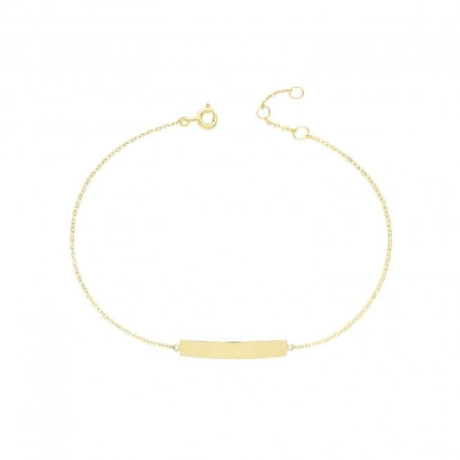 9ct Yellow Gold ID Chain Bracelet BR656