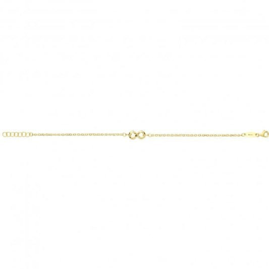 9ct Yellow Gold Infinity Bracelet NK403B