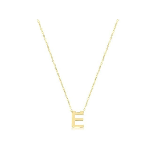 9ct Yellow Gold Initial Necklace NK435/E