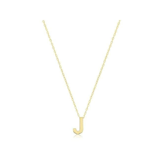 9ct Yellow Gold Initial Necklace NK435/J
