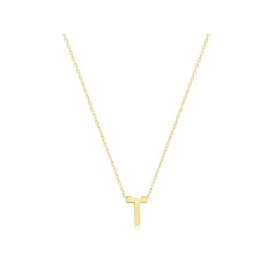 9ct Yellow Gold Initial Necklace NK435/T