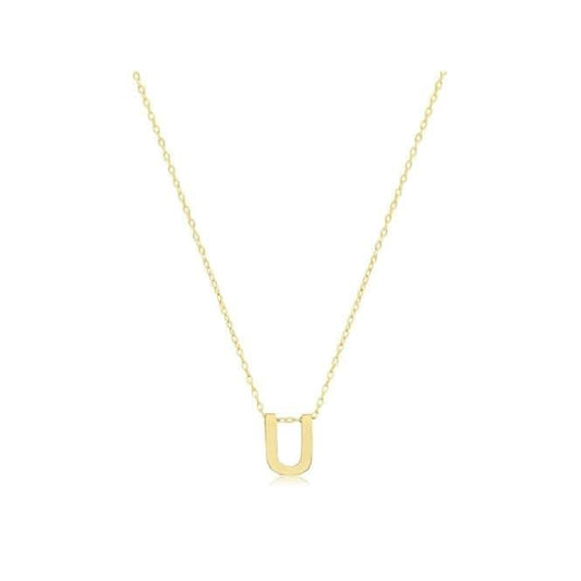 9ct Yellow Gold Initial Necklace NK435/U