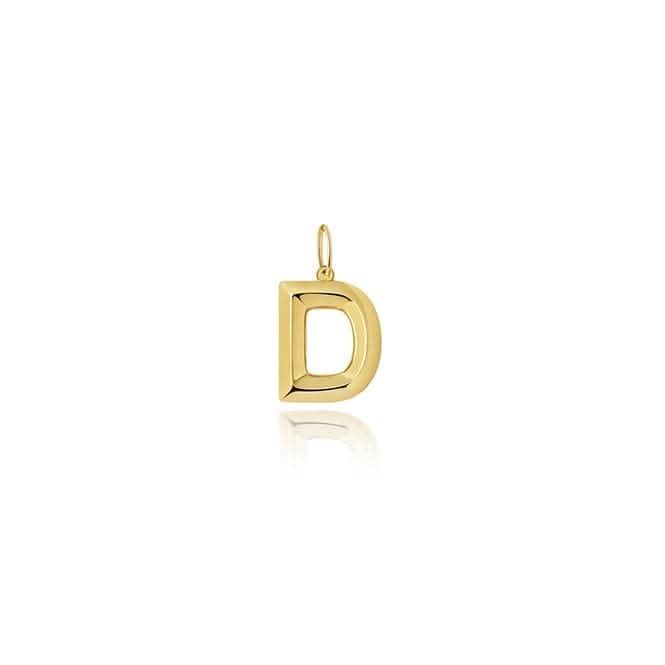 9ct Yellow Gold Initial Pendant PN1069/D