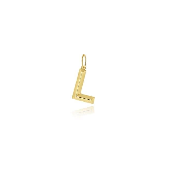 9ct Yellow Gold Initial Pendant PN1069/L