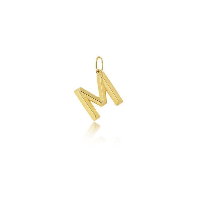9ct Yellow Gold Initial Pendant PN1069/M