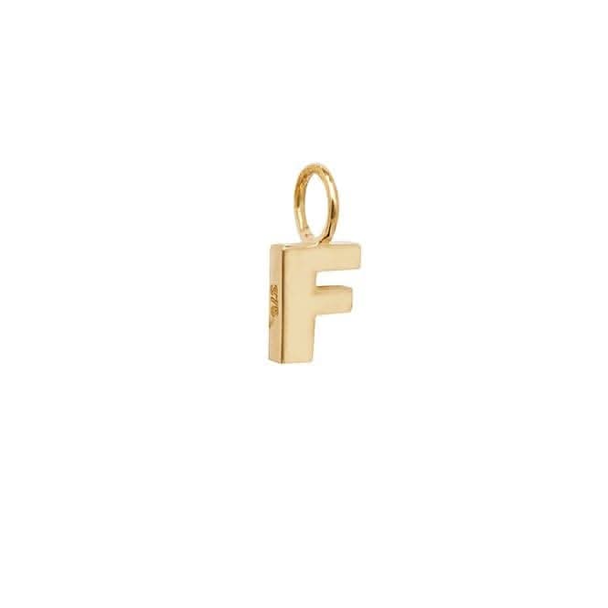 9ct Yellow Gold Initial Pendant PN1070/F