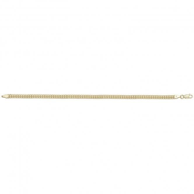 9CT Yellow Gold Flat Woven Bracelet