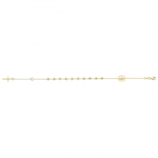 9ct Yellow Gold Rosary Bracelet Ladies BR619