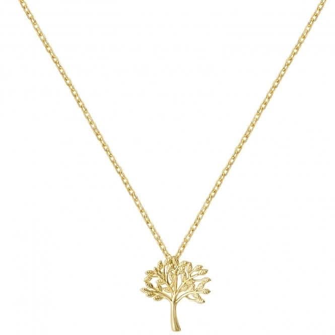 9ct Yellow Gold Ladies Pendant On 16+2 Inch Chain NK365
