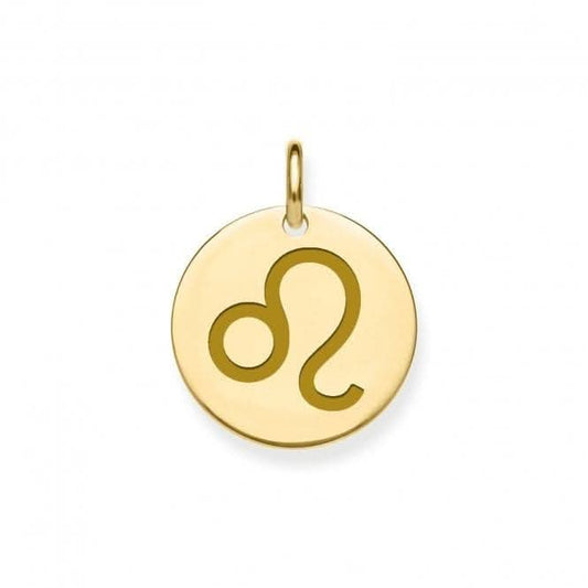 9ct Yellow Gold Leo Zodiac Pendant PN1295