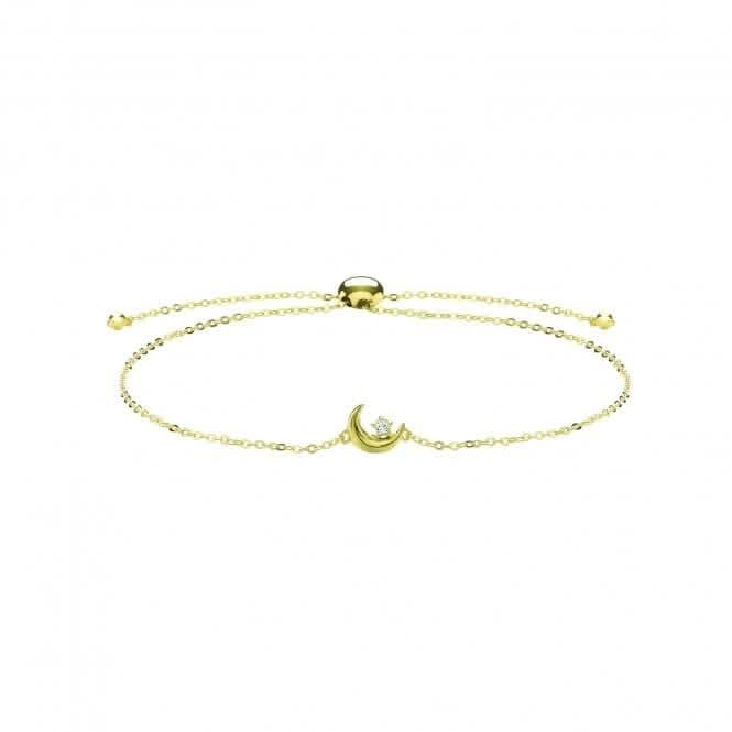 9ct Yellow Gold Moon Pull Bracelet BR634